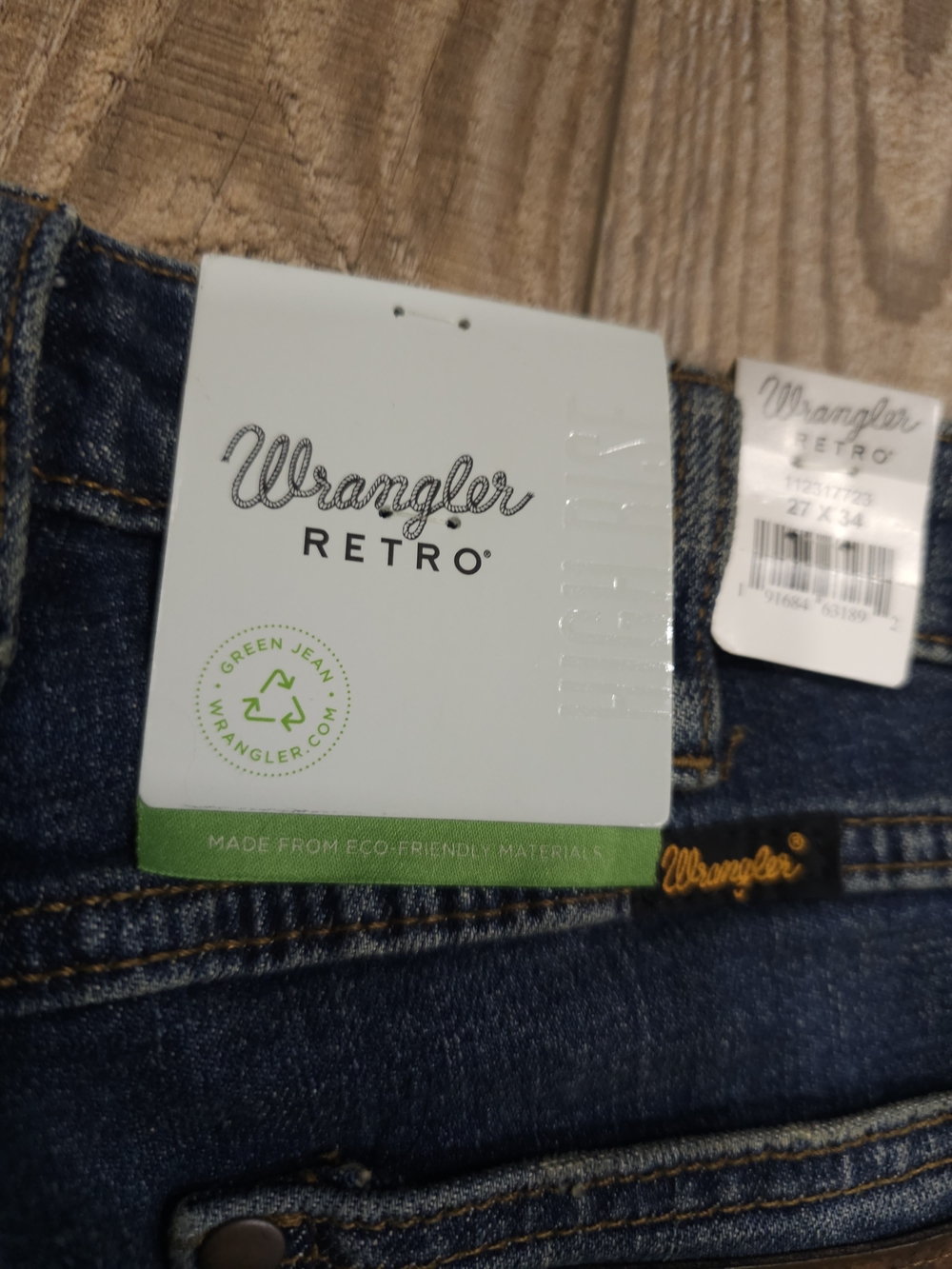 Wrangler Retro 27 Waist High Rise Flare 34 Inseam Womens Nwt Dark Jeans Western - Picture 11 of 15